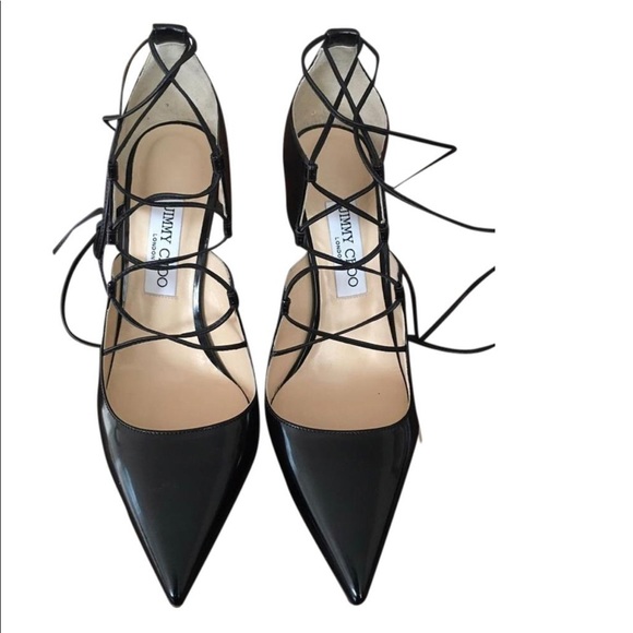 Jimmy Choo black lace up high heels - Picture 5 of 5